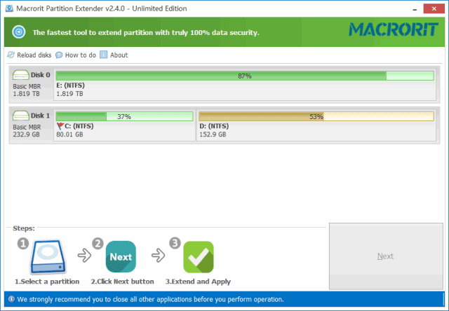 图片[1]-Macrorit Partition Extender分区扩展软件v2.6.0便携版-优享软件